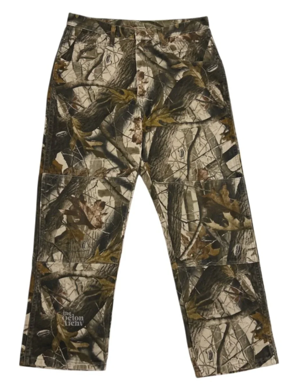 Size 34 Wrangler Slim Straight Double Knee Jeans 'Realtree Camo' 97GR1HD Used